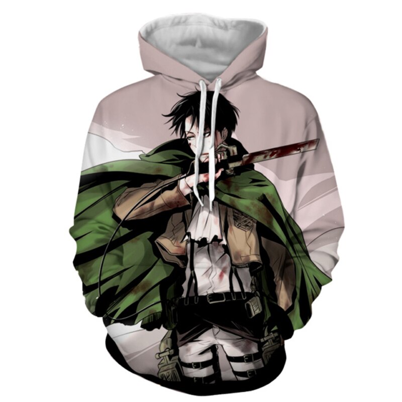 AOT 3D Hoodie (Captain Levi)